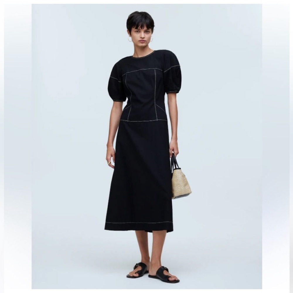 Madewell Dress 0 Dark Cottagecore Black